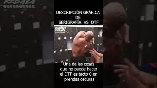 descripción grafica de Serigrafia VS DTF  #shorts