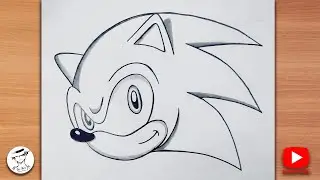 How to Draw Sonic The Hedgehog | Sonic drawing tutorial | Easy step by step drawing