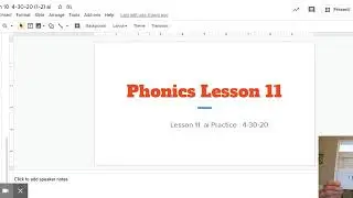 Phonics Lesson 10    4 30 20   (1 2)   ai