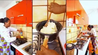 Cooking Tutorial: I cook the best peanut 🥜 soup ever | Cook with me for my family of six. 🤩