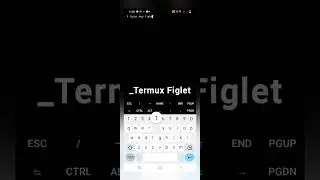 Running Termux Figlet