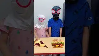 Pizza Vs Hamburger 🍕🍔 Food #spiderman #shorts #short #ytshort