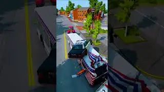 ДЕД И ПОБЕГ ОТ  ПОЛИЦЕЙСКИХ в Бименджи драйв BeamNG drive