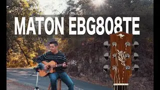 Maton EBG808TE acoustic guitar unplugged sound test