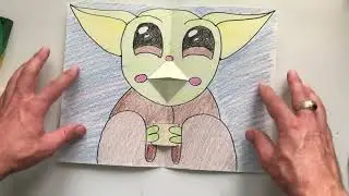 Baby Yoda Pop Up Drawing