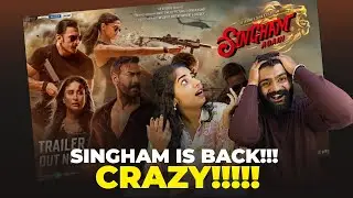 Singham Again Trailer Reaction | A Rohit Shetty Cop Universe | GOOSEBUMPS!!!