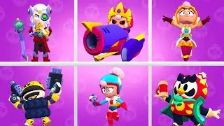 Brawl Stars - Janet & Bonnie & new skins winning pose | анимация победы Джанет, Бонни и новых скинов