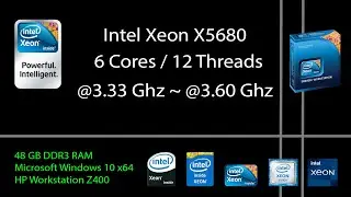 Intel Xeon x5680 Six Core Processor with 48 GB RAM - Cinebench 11.5