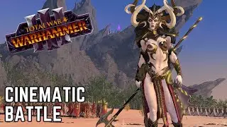 Dark Elves VS Lizardmen - Cinematic Battle (Total War: WARHAMMER)
