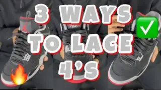 HOW TO LACE: AIR JORDAN 4 🔥