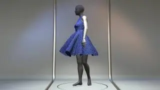Dress 3D Model Animation