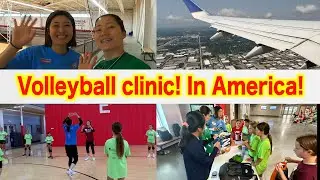 Volleyball clinic In America!【volleyball】