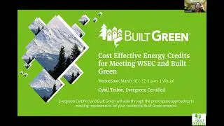 Cost Effective Energy Credits for Meeting WSEC and Built Green