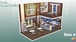 Building a Café  // Sims 4 Speed Build