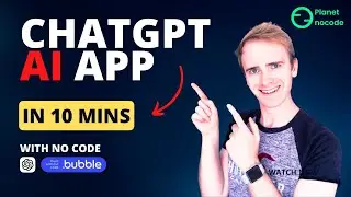 How to create a ChatGPT app with no code using Bubble.io | Bubble.io Tutorials | Planetnocode.com