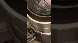 Откачка горячей барды из куба.