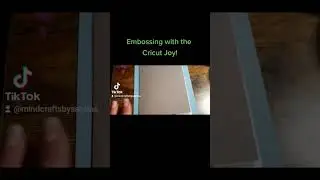 Embossing on Cricut Joy using Martha Stewart Stylus #cricut  #embossing