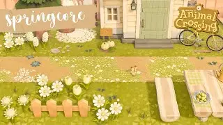 ACNH Springcore Decorating  // Villager's House Exterior