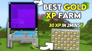 BEST GOLD XP FARM in 1.21 Minecraft Bedrock!