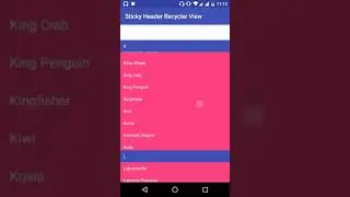 Sticky header smooth Recycler View in Android |  AndroidTechWeb