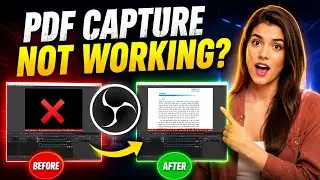 PDF record karne ka Asan Tarika | OBS Studio Tutorial | OBS black screen fix | Window capture Fix