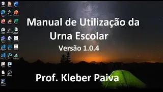 URNA ESCOLAR - Manual de utilização