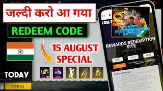 15 August Redeem Code Free Fire | Free Fire Redeem Code Today | FF 15 August Redeem Code Rewards