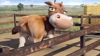 Hay Day Cow Booty Shake with BAWONG Cartoon Sound Effects
