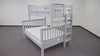 BK961EL Twin over Full Bunk Bed with a Full Trundle