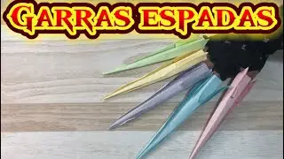 Como fazer garras de papel #paperclaws #origami