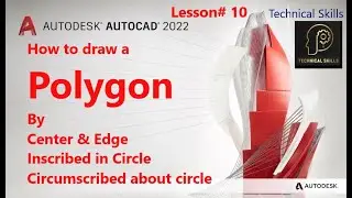 How to draw a Polygon in AutoCAD 2022