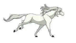 Horse running animation