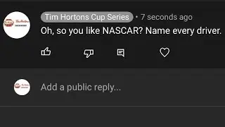 Oh, so you like NASCAR? Name every driver.