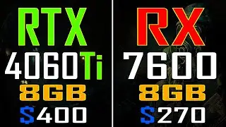 RX 7600 vs RTX 4060Ti || PC GAMES TEST ||