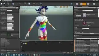 Touhou Multi Scroll Shooting 2. Chimata hair animation preview.