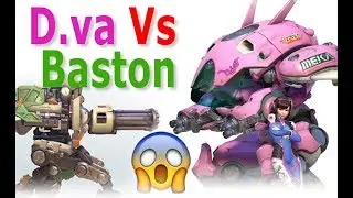 D.va and bastion wtf funny moments in highlights :  overwatch