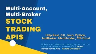 Trading APIs for Indian Stock Brokers (Multi-broker, Multi-Account)