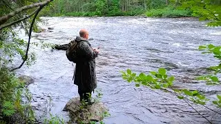 Рыбалка в Карелии. Знакомство с новыми местами. Пролёт по хариусу.