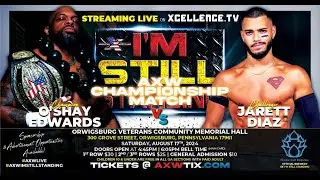 Jarett Diaz vs. O'Shay Edwards (c) - AXW Championship - Full Match