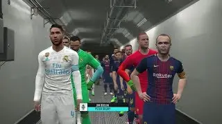 PES 18 Real Madrid VS Barcelona Xbox 360/PS3 Gameplay.