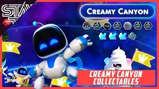 Astro Bot - Creamy Canyon Collectables Locations