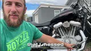 #sportster build pt. 2 fixing heli coil and broken brake pedal