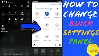 how to change quick settings panel