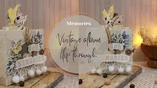 VINTAGE MINI ALBUM FLIP THROUGH | P P CREATIONS| hrudyaprakash
