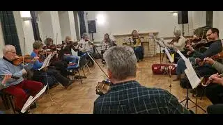 The Cromar Fiddlers practicing; It's nae aye for want o' health that the Lasses gang tae Pannanach.