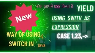 क्या आपने use किया है इस तरह से  switch case | enhanced switch case in java