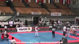 74kg Kutubidze GEO vs MKD Trantalovski (2014 European TKD Championships Under-21)