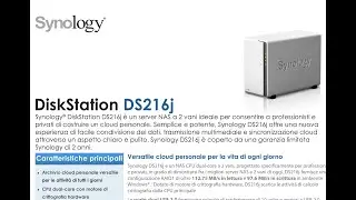 Synology DS216j:  Presentazione ufficiale (Italiano)
