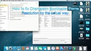Hackintosh Chameleon boot loader resolution FIX perfectly. Actual way