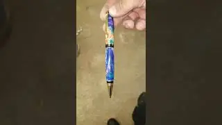 Final video of completed Yellow Cedar Burl Cigar Pen.